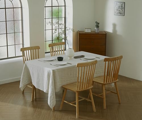 AORISSI 100% French Flax Linen Tablecloths Rectangle 120Lx60W Inch for