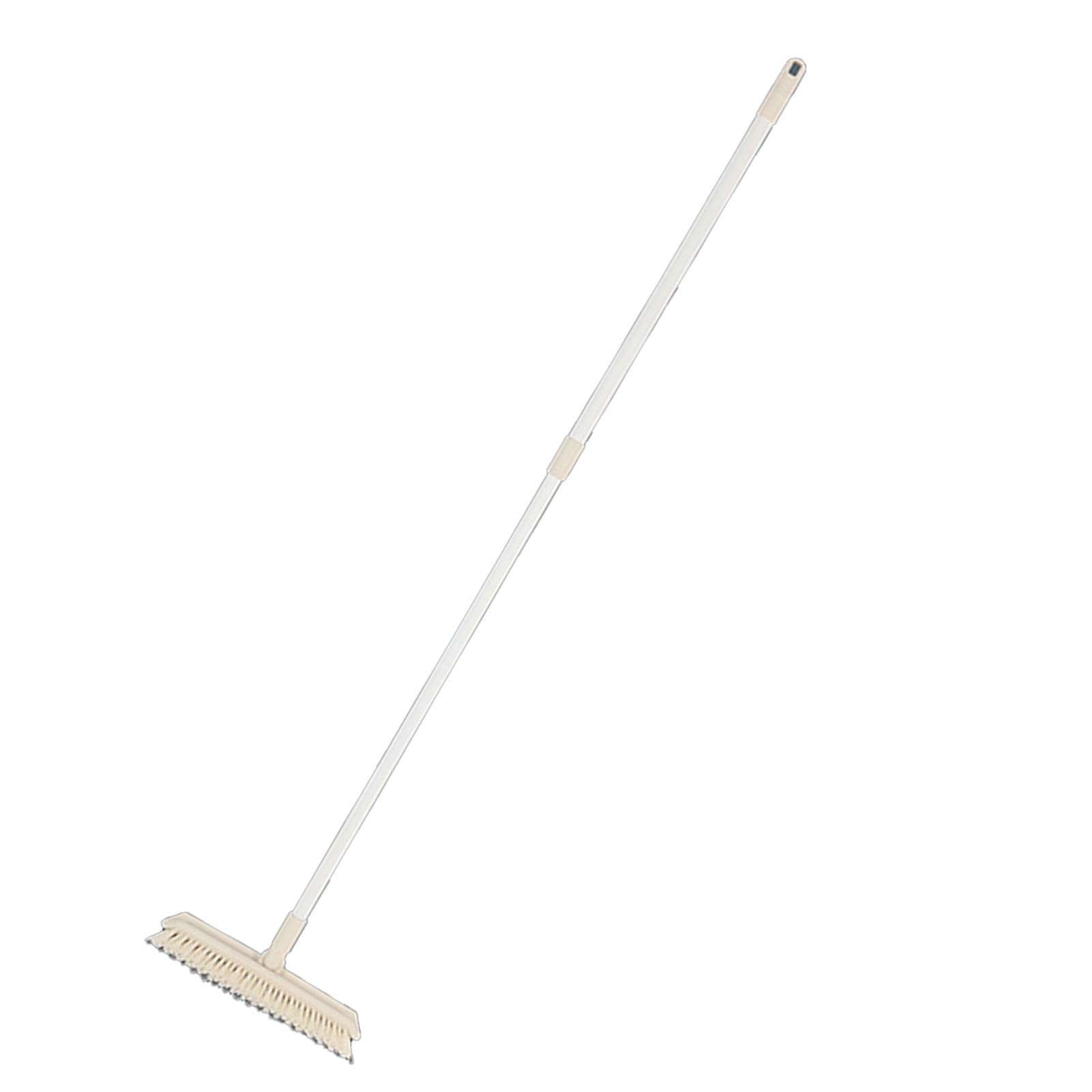 Haofy Spazzola per Pavimenti Estensibile con Setole Rigide e Durevoli Pulizia Accurata Nella Vasca da Bagno e Nella Doccia, 50 X 11 Pollici (crema)