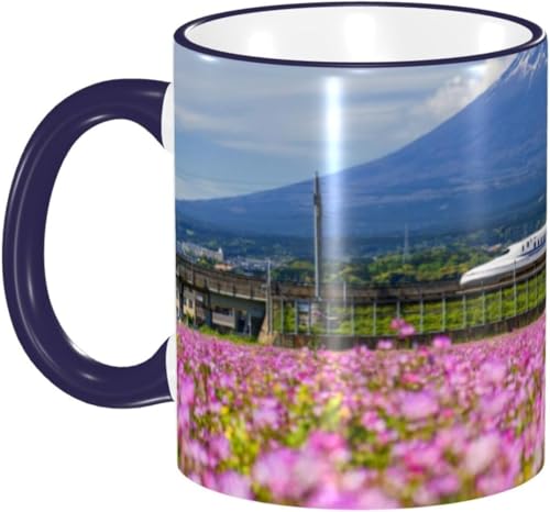 �x�m�R�ƒʂ�V���� �A�j�� �}�O�J�b�v �ϔM �ϗ� �d�q�����W�Ή� ��e�� 330ml �R�[�q�[�J�b�v ���� �Z���~�b�N �l�C ���H�J�b�v ������� �a���� �v���[���g Navy Blue frb341jfe