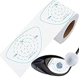 FINGER TEN Golf Club Impact Tape Labels 200/250/375/400/500 Stickers Oversized for Irons Driver Woods Professional Golf Ball Hitting Recorder Swing Trainer (Blue-200 Stickers(1 Roll Woods))