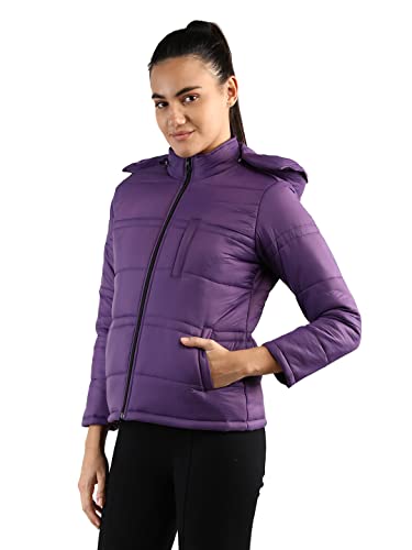 Image of CHKOKKO Women's Winter Quilted Jacket Purple XL