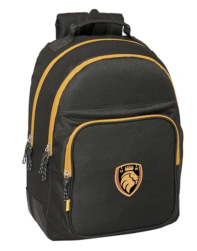 Safta KINGS LEAGUE ULTIMATE MÓSTOLES - Mochila Escolar Infantil, Ideal para Niños de Diferentes Edades, Cómoda y Versátil, Calidad y Resistencia, 32x15x42 cm, Color Negro