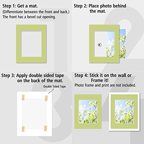 image for Golden State Art, Pack of 25, Acid-Free Mixed Colors Pre-Cut 11x14 Pic