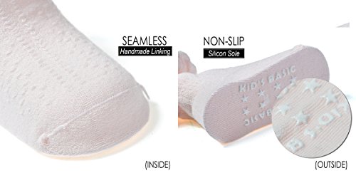 EPEIUS Baby-Girls Non Slip Ruffle Frilly Ankle Socks Pointelle (Pack of 3/6)