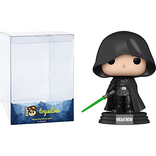 Luke Skywalke R [Glow-In-Dark] (Ee Exc): P O P ! Vinyl Figurine Bundle With 1 Compatible 'Toysdiva' Graphic Protector (501-61011 - B)