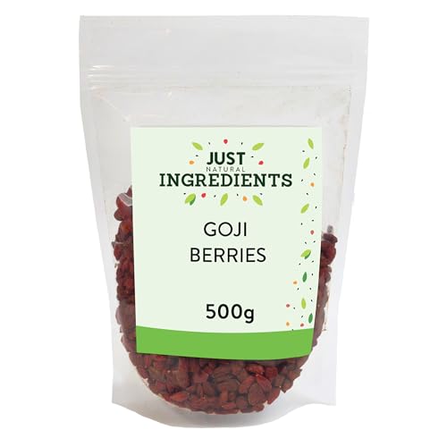 Just Ingredients Goji Berries 500g Dried Fruit Snack Sweet Healthy Berries Bulk Buy Dry Mix Food New Berry Cranberries Alternative
