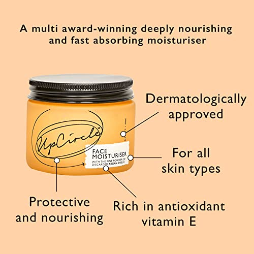 UpCircle Feuchtigkeitspflege für das Gesicht mit Arganpulver 60ml - pflegende Tagescreme - Vitamin E, Aloe Vera… - Image 3