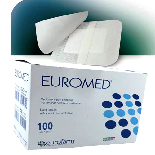 EUROMED - Post-Operative Adhesive Island Wound Dressing 2 3/8 X 2 3/4 (100 Pieces per Box)