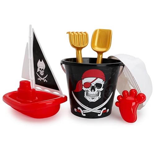 Bateau pirate Toyland et seaux de sable pour jeux d'eau ludiques de plage