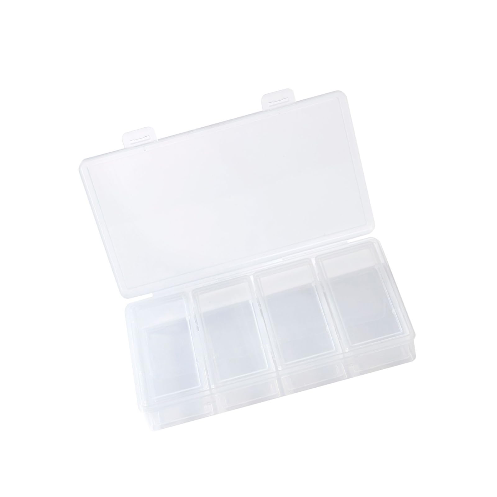 Tsophreniq Multipurpose Storage Solution with Detachable Dividers Display Case for Cosmetics Medicines and Keys Clear Jewelry Planner with Dividers