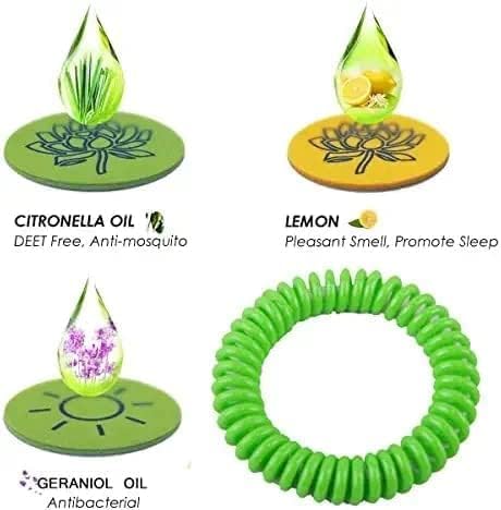Kids Safe Reusable Mosquito Repellent Band, Anti Mosquito Wristband/Bracelet for Outdoor & Indoor Protection for Babies/Kids/Boys/Girls (Pack Of 2). 1