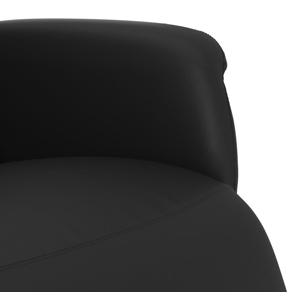 Sillón de relax con función reclinable giratorio 360°, piel
