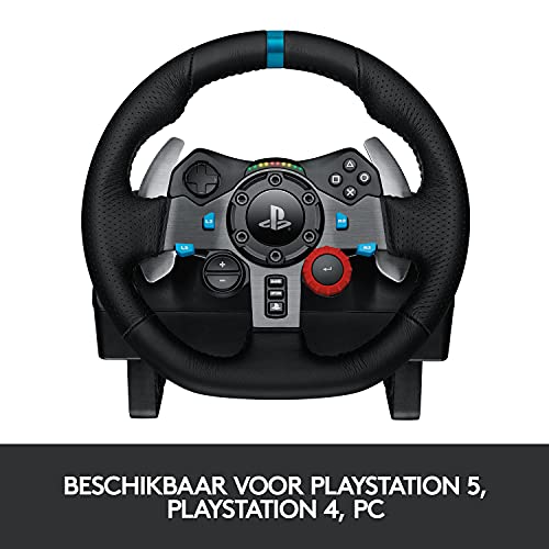 Logitech G29 Driving Force-Racestuur en Vloerpedalen, Force Feedback, Roestvrijstalen Versnellingsregelaars, Lederen… - Image 3