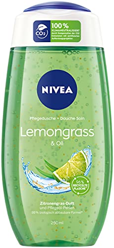 NIVEA Pflegedusche Lemongrass & Oil (250 ml), erfrischendes Duschgel mit Pflegeöl-Perlen...