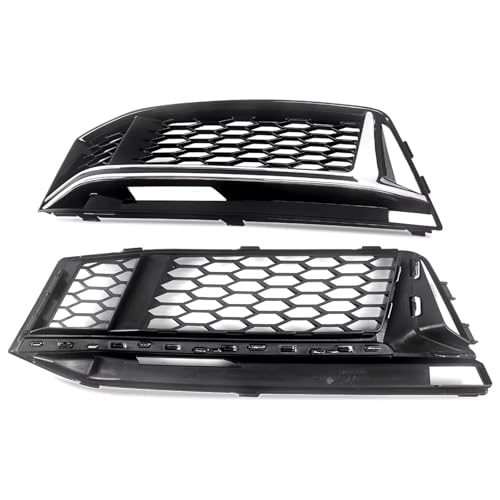 Accessoire extérieur cache antibrouillard chromé pour pare-chocs avant Audi S4 A4 B9 - 4