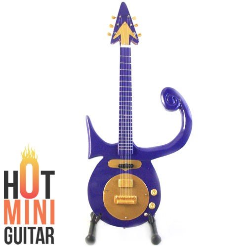 Prince Symbol Guitar Miniature Purple RAIN