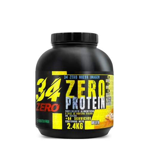 Proteínas, 34 Zero Proteina 2.4 Kg Varios Sabores (Galleta)