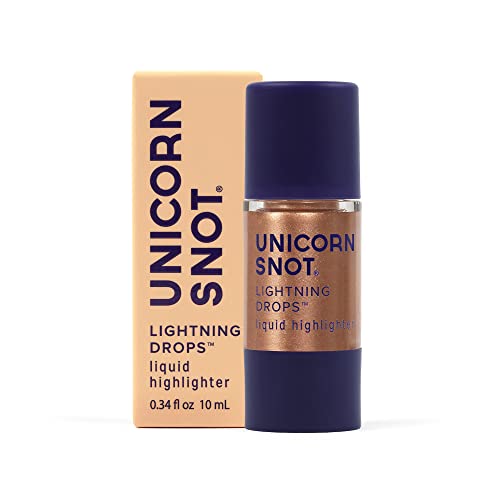 Unicorn Snot Lightning Drops - Liquid Highlighter & Bronzer Makeup - Face, Eyeshadow, Body Shimmer & Glitter - Cruelty Free (DIVA)