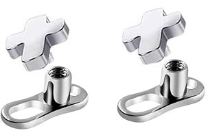 Kokoma 14G Cross Dermal Anchor Tops and Base: Shimmering Cross for Your Dermal Bliss