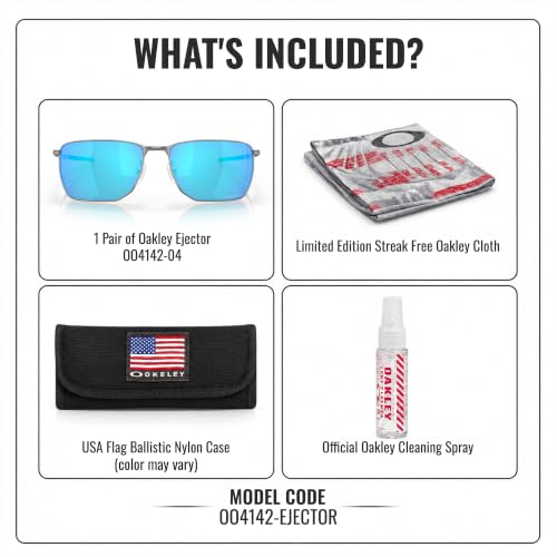 Image of Oakley EJECTOR OO4142 Rectangle Sunglasses With Official Eyewear Kit | Men's Sunglasses
