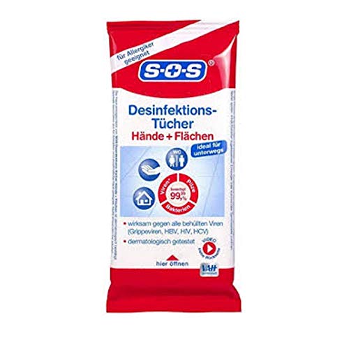 Lot de 25 lingettes hygiéniques SOS Cover