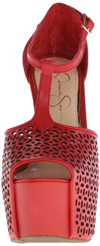 Image of Jessica Simpson Womens Dany 3 Floral Heeled Platform Sandals