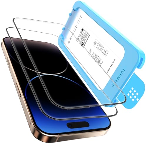DEINODON für Panzerglas iPhone 14 Pro Auto-Montage 100% Blasenfrei