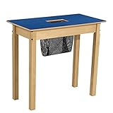 Wood Designs 15'W X 14'H Rectangular Blue Lego Table with 24' Long Legs, Deluxe Plywood Activity...