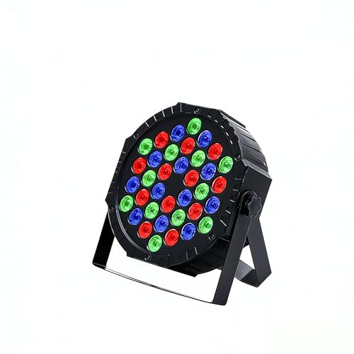 Ouzisg 36W LED Par Light, RGB Stage Light Corded with DMX Control, Professional DJ Par Can Light for Wedding Party Club Christmas Halloween Events(1 Light)