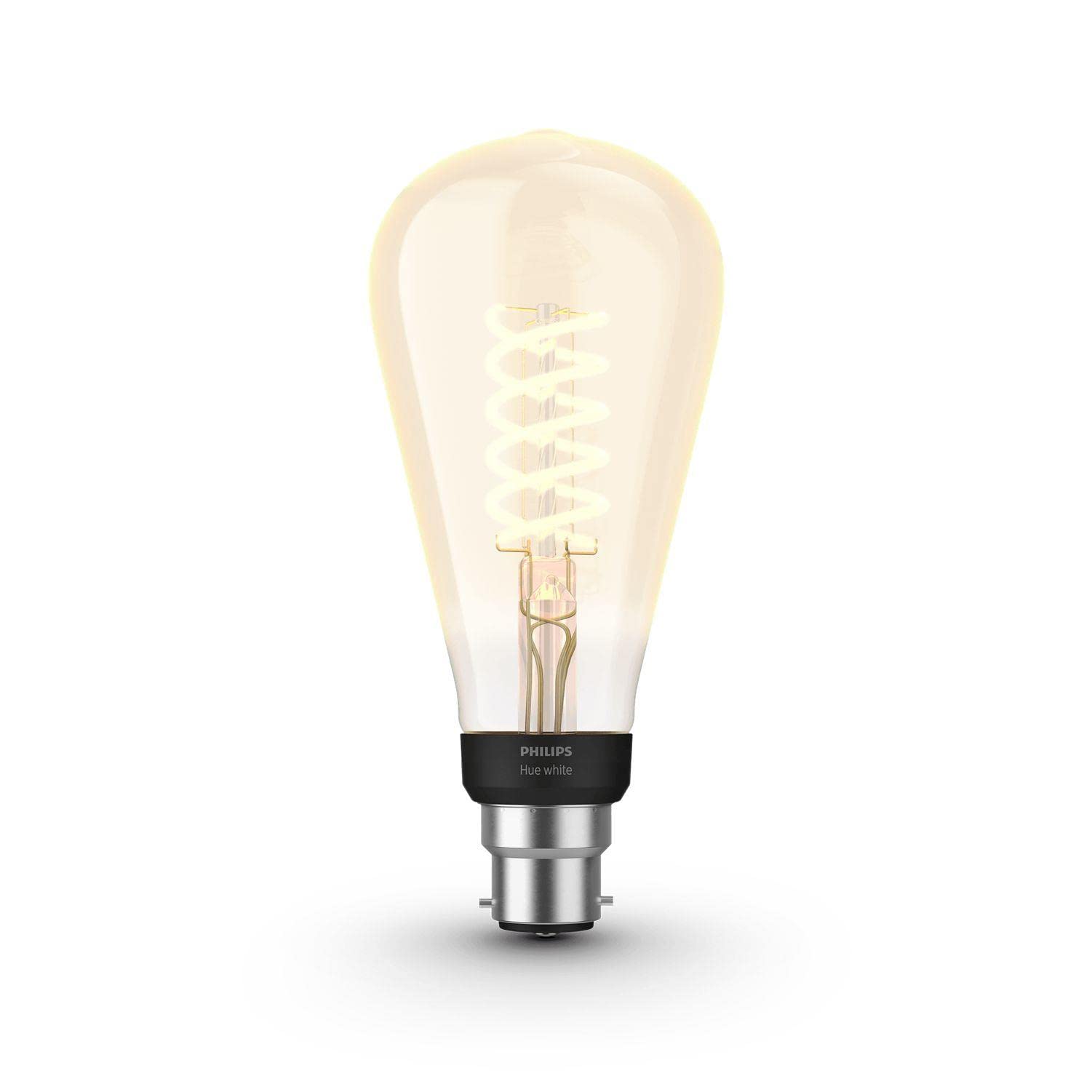 Philips Hue White Filament Single Smart LED Giant ST64 [ST72] Bulb [B22 Bayonet Cap] with Bluetooth, Compatible with Alexa, Google Assistant, Apple HomeKit
