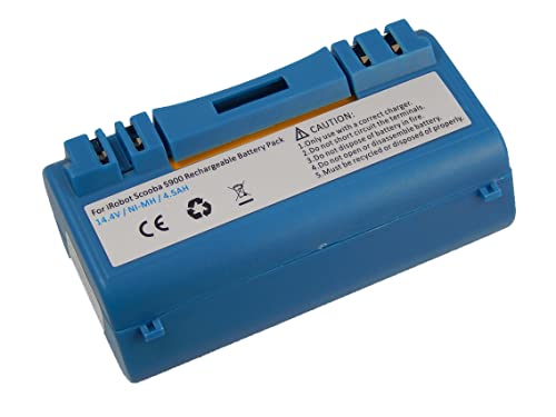vhbw batteria compatibile con iRobot Scooba 330, 340, 390, 5800, 350, 380, 385, 5832, 5806, 34001 home cleaner blu (4500mAh, 14,4V, NiMH)
