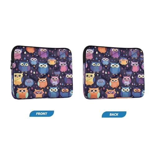 Funda para portátil de 13-14 pulgadas con diseño de búhos miniatura 2
