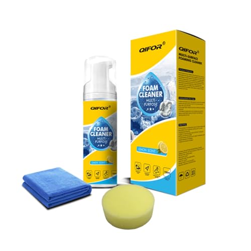 QIFOR Interior Cleaner & Protectant, Effective Car Interior Cleaner Leather Car Seat Cleaner, Suitable for Cleaning The inteerior of All Types of Vehicles (1 PCS)