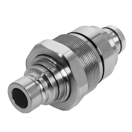 Image of 7246799 AT406474 Hydraulic Male Flat Face Quick Coupler Compatible with Bobcat 753 763 773 863 864 883 A770 Johnn Deeree 318E 319E 320E, 47396760 373-6967 V1311-77140