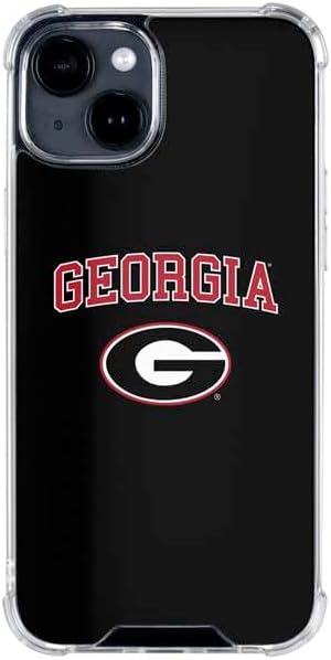 Skinit Clear Phone Case Compatible with iPhone 14 - Officially Licensed University of Georgia Bulldogs Logo Design