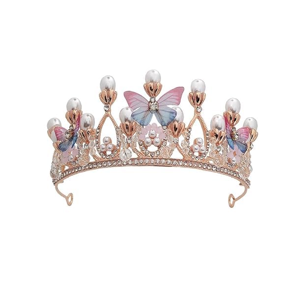 See full amazon price history chart for DHIMGU Girls Tiara Butterfly Princess Crown with Comb Gold Pearl Headband Rhinestone Hair Accessories for Halloween Birthday Wedding Bridal Prom Birthday Gifts - 1pc, Butterfly, Multi Color DHIMGU Girls Tiara Butterfly Princess Crown with Comb Gold Pearl Headband Rhinestone Hair Accessories for Halloween Birthday Wedding Bridal Prom Birthday Gifts - 1pc, Butterfly, Multi Color (B0D511M5RM) Amazon Price History, Amazon Price Tracker