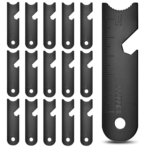 3 in 1 Black Ferro Rod Scraper 15PCS Ferro rods Magnesium Rods Striker Multifunctional Flint Scraper for Survival, Emergency, Camping
