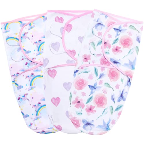 Image of Baby Swaddle Blanket, Swaddle Wrap for Newborn and Infant, Adjustable Swaddle Set for Baby Boy and Girl, Soft Organic Cotton