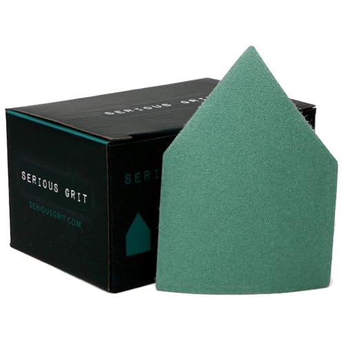 Serious Grit - 150�O���b�g 90mm x 65mm �g���C�A���O���T���f�B���O�V�[�g - Milwaukee M12 FUEL? �T���_�[�X�ɓK�� - �I�[�r�^���f�B�e�[���T���_�[�p���ϋv�t�b�N&���[�v�t�B�����T���h�y�[�p�[�p�b�h - 5