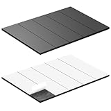 OUZRETUCU Magnetic Strips Self Adhesive,10 Pack 3' x 3/4' (75 x20 x 2 mm) Sticky Back Magnet Tapes