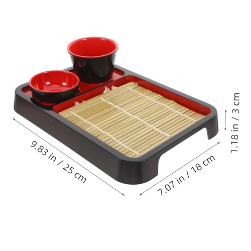 Plato estilo japonés para sushi y fideos fríos miniatura 2