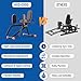 HXD-ERGO Hip Abductor Machine for Home Gym, 6-Level Glute Machine & Thigh Workout Equipment, Booty Builder with Plush Padding, Compact Leg Exercise Euipment for Women & Men