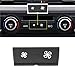 TTCR-II Cubierta de botón velocidad del ventilador del panel de control del clima,compatible con BMW Serie 1 E81/E87/E88/E82,Serie 3 E90/E91/E92/E93,X1 E84|X3 F25,X4 F26 (no compatible X3 F25/X4 F26)