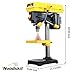 Woodskil 8 Inch Drill Press, 2.3 Amp 5-Speed Bench Drill Press with Laser Guide and Cast Iron Worktable, Bench Top Drilling Machine