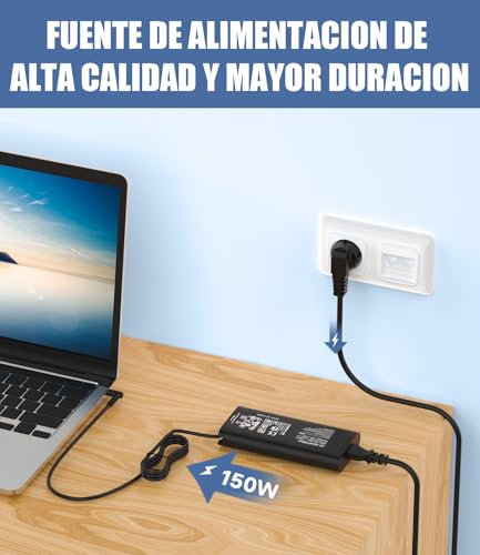 Cargador 150W con tecnología de aislamiento seguro para HP ZBook Fury y Power 4