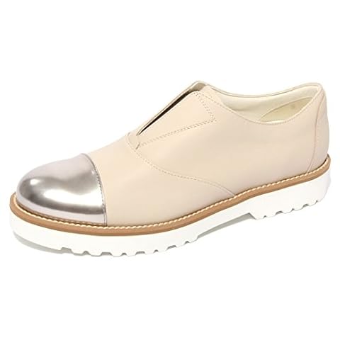 Hogan B0661 Trampki Damskie Route Slip-on Beżowy Buty Woman, Srebrny beżowy, 36.5 EU