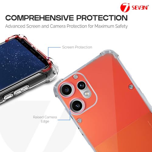 Image of 7SEVEN Compatible with CMF by Nothing Phone 2 Pro Mobile Back Cover Transparent Case Shock Proof Design Camera Edges Protection Crystal Clear Phone Cases Silicon Soft TPU and Flexible Bumper Covers