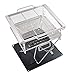 Gril Węglowy Grill na Węgiel Grill Ze Stali Nierdzewnej Składany Grill Grill Przenośny Grill Na Węgiel Drzewny Outdoor Grille Węglowe Grill stojak (Size : 40x40x38cm)