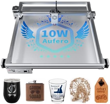 AL2 10W Laser Engraver, High Precision Diode Laser Cutter, Desktop Engraving Machine for Wood, Metal, Aluminum, Glass, Leather, Perfect for DIY Projects image 4