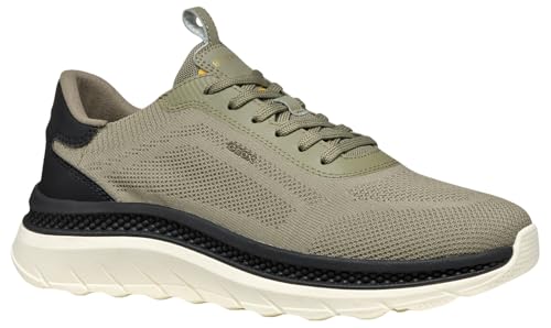 Chiusura con lacci Geox U SPHERICA ACTIF X A, Scarpe da Ginnastica Uomo, Sage, 46 EU